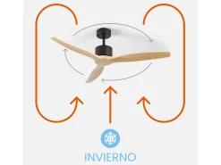 Ventilador de Techo 3 Aspas 55W 6 Velocidades Nebraska Dayron