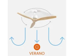 Ventilador de Techo 3 Aspas 55W 6 Velocidades Nebraska Dayron