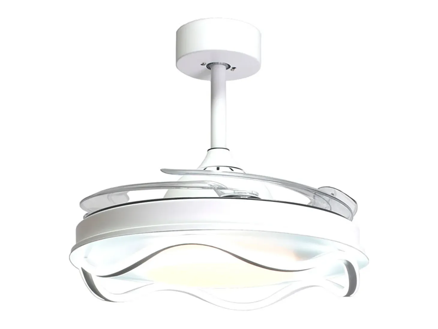 Ventilador de techo Antea Bel Air 80W 4 aspas retráctiles blanco Ø108 cm