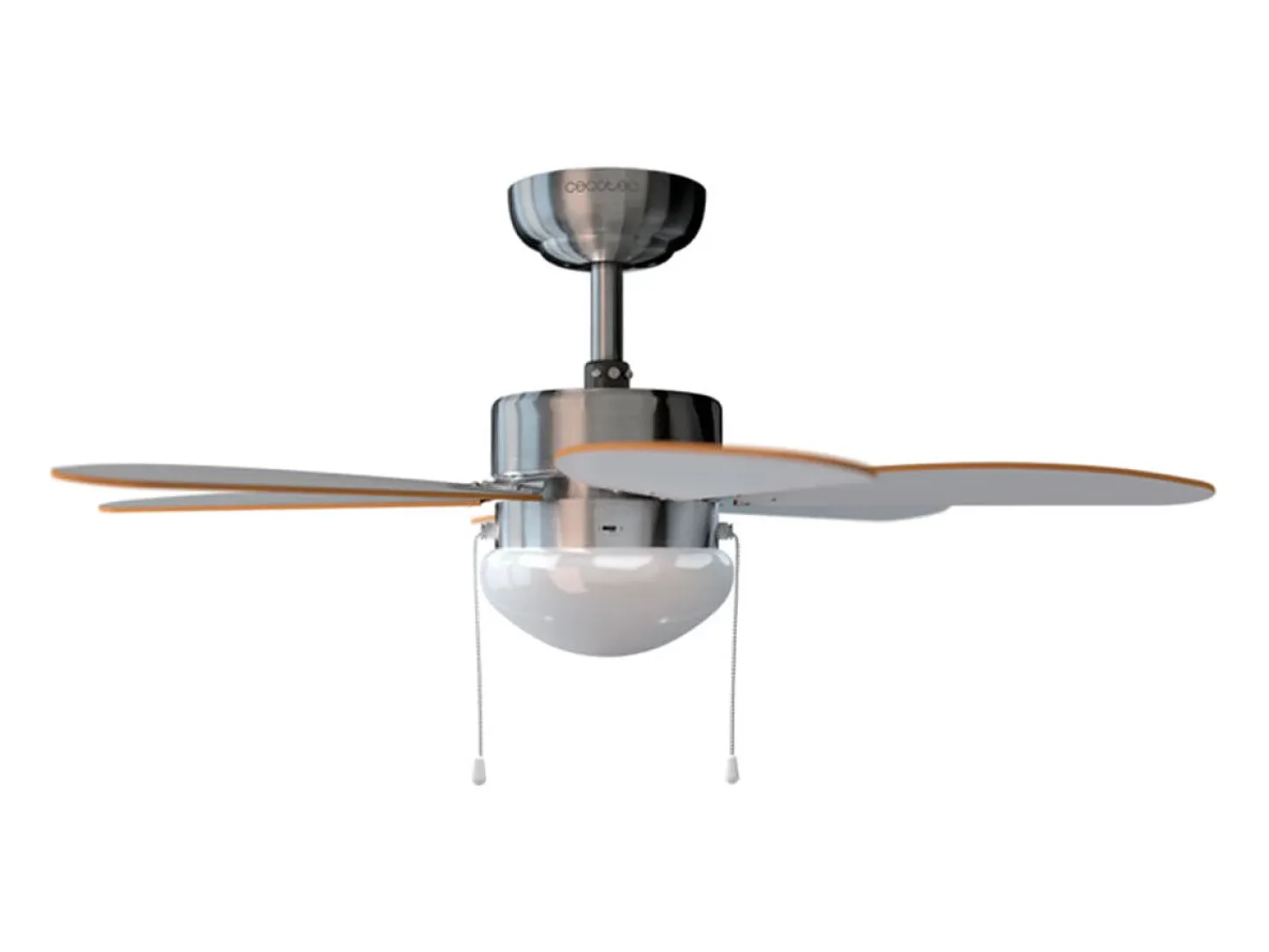 Ventilador de techo Cecotec EnergySilence Aero 350 50W 6 aspas reversibles blanco/marrón