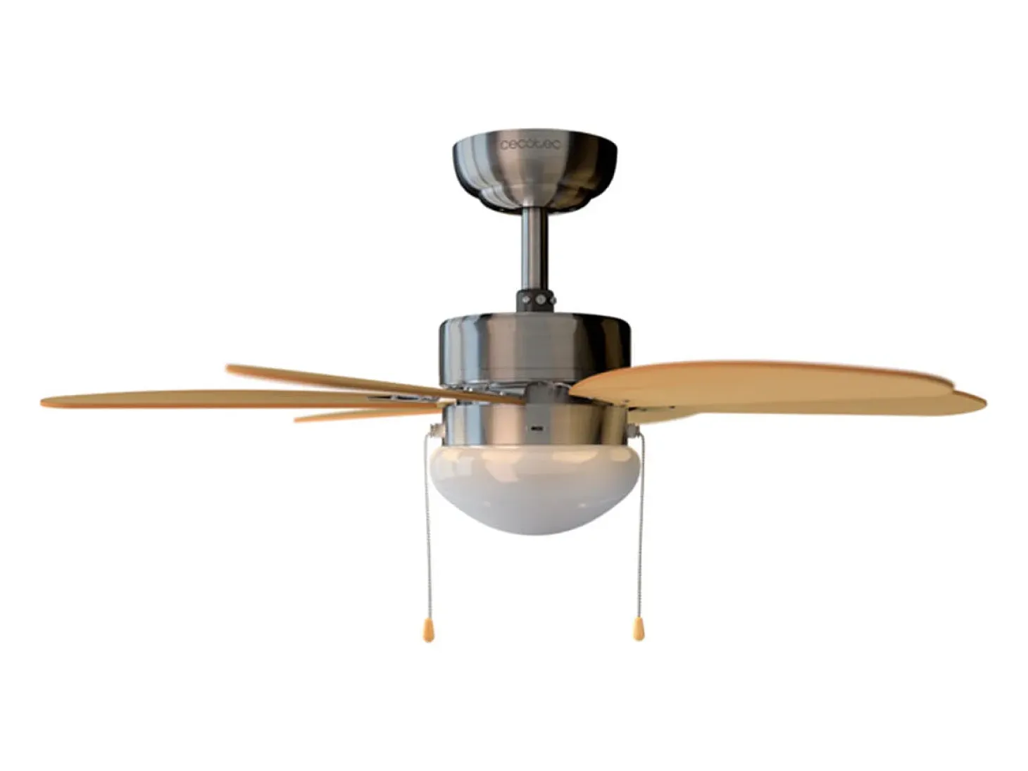 Ventilador de techo Cecotec EnergySilence Aero 350 50W 6 aspas reversibles blanco/marrón