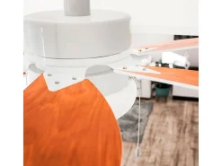 Ventilador de techo Cecotec EnergySilence Aero 360 50W 6 aspas reversibles blanco/marrón