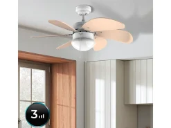 Ventilador de techo Cecotec EnergySilence Aero 3600 Vision 50W 3 velocidades amarillo Ø92 cm