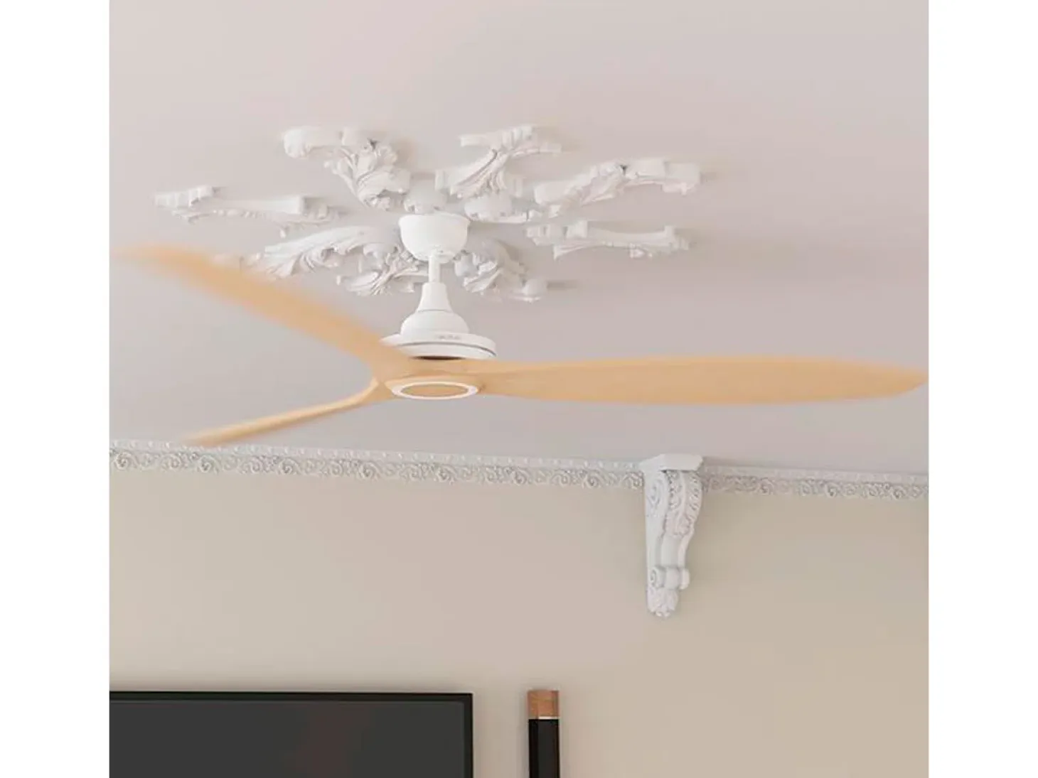 Ventilador de techo Cecotec EnergySilence Aero 590 80W 3 aspas mando a distancia haya