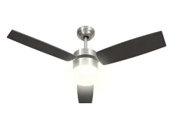 Ventilador de techo con luz con mando marrón oscuro 108 cm ES688622