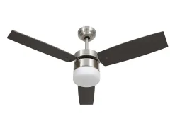 Ventilador de techo con luz con mando marrón oscuro 108 cm ES688622