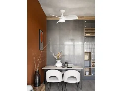 Ventilador de techo con luz Perenz 7192 B CT Blanco - Ø 91,5 cm, 3 aspas, 6 velocidades, motor DC de 35 W, silencioso