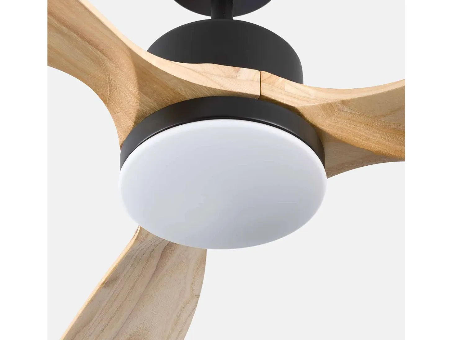 Ventilador de Techo con Luz 3 Aspas 56W 6 Velocidades Nueva York Negro Thinia Home