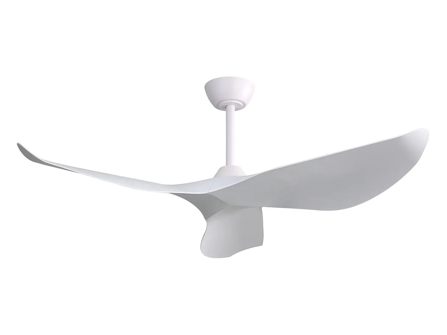 Ventilador de techo de 52" - Con control remoto de 6 velocidades - 3 aspas de ABS - Blanco