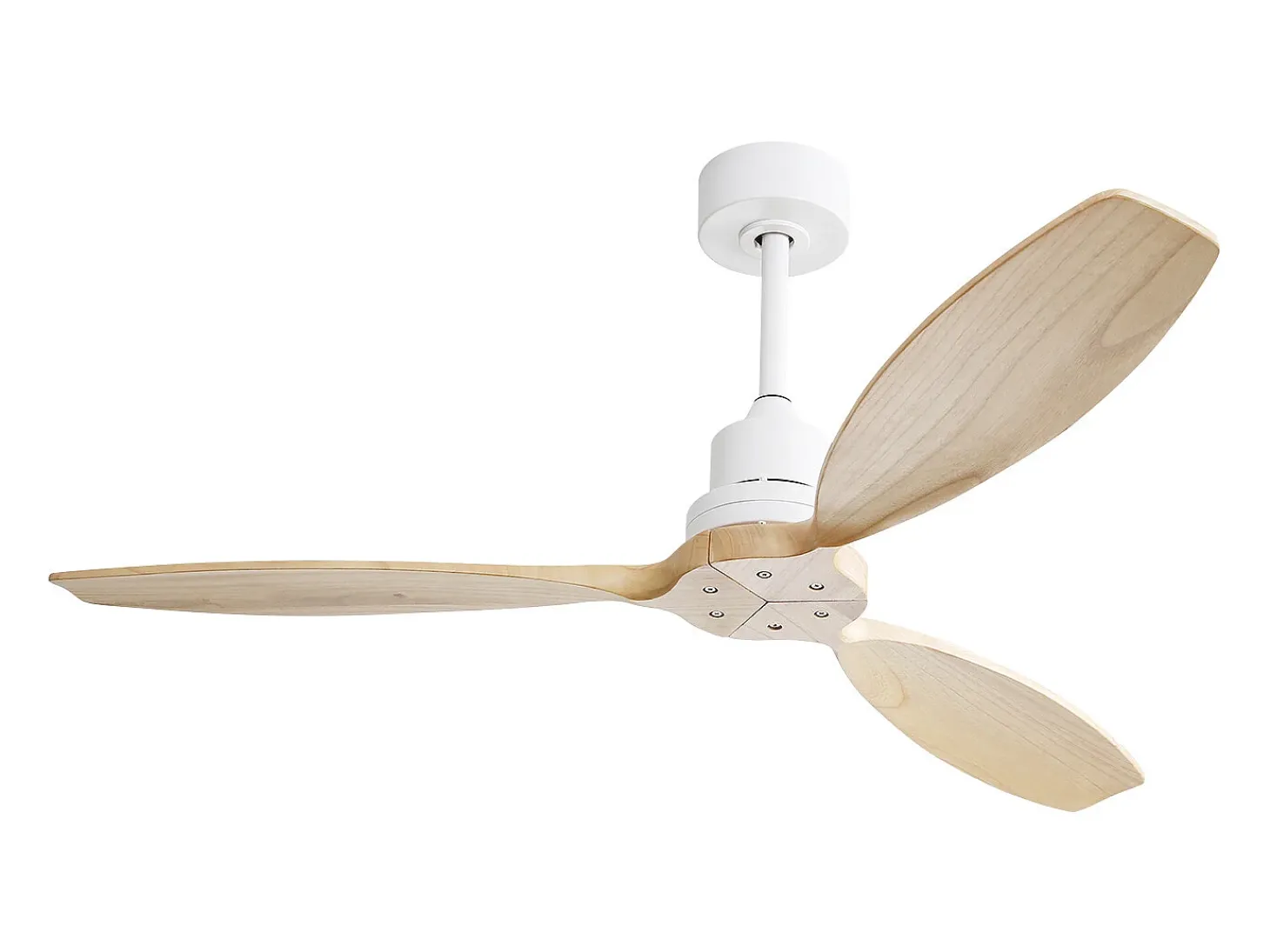Ventilador de techo de madera de 52 pulgadas - Ventilador de techo con control remoto, 6 velocidades y 3 aspas - para sala de estar