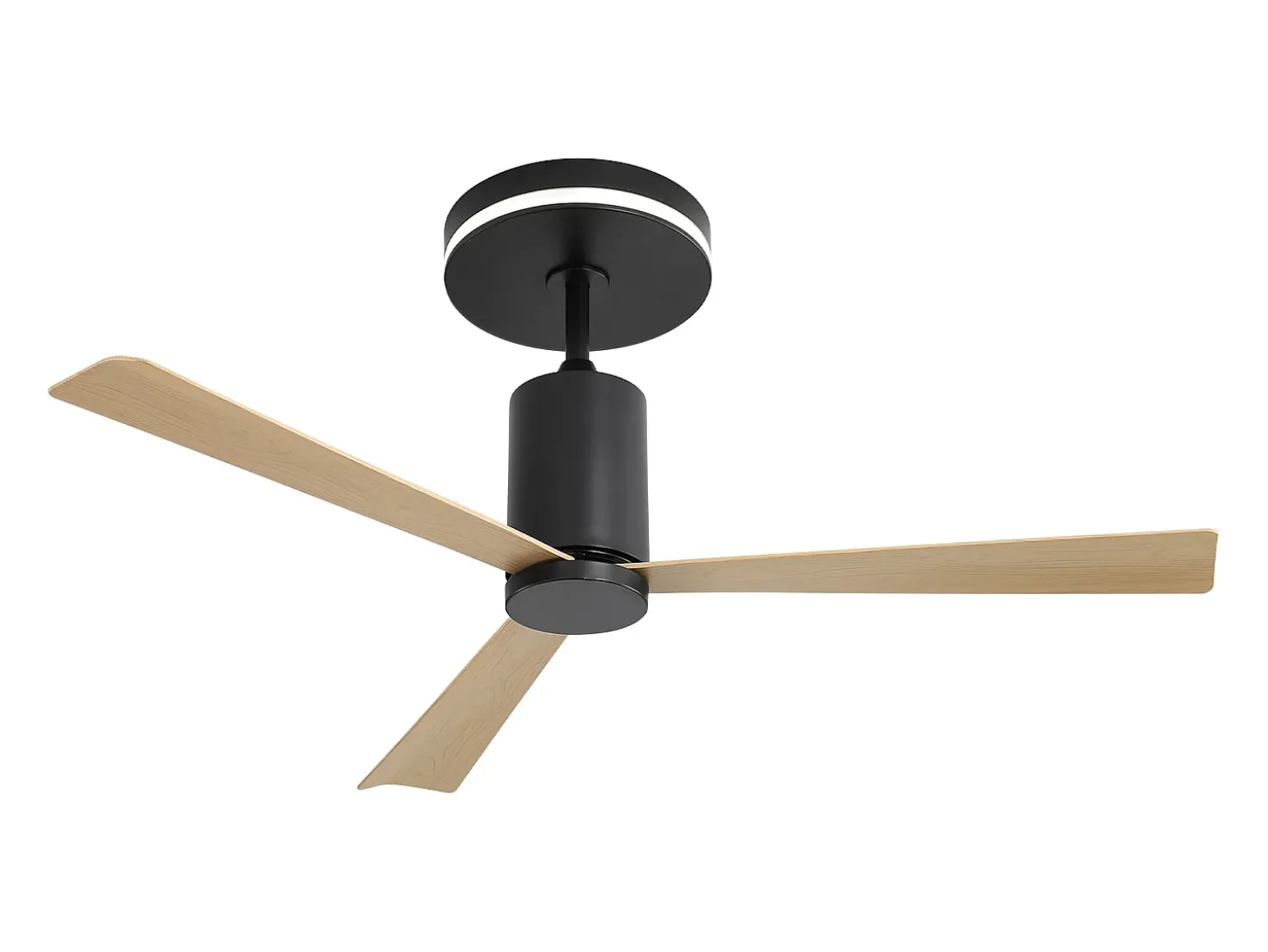 Ventilador de techo empotrable - 3 aspas ABS - con iluminación LED y mando a distancia - para dormitorio y salón