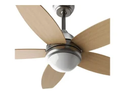 Ventilador de techo Evvo V416 55W 5 aspas 3 velocidades natural Ø106 cm