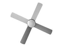 Ventilador de techo Evvo V516 65W 4 aspas 3 velocidades plata Ø132 cm