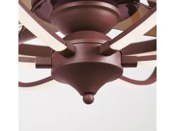 Ventilador de techo Imbat Lumit 152W 3 aspas mando a distancia marrón Ø65 cm