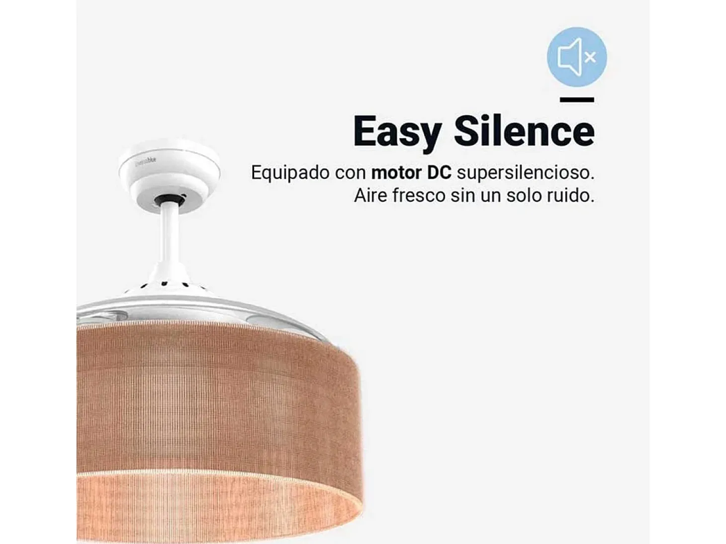 Ventilador de techo Jaloque 5042WFC Universal Blue 65W 4 aspas retráctiles marrón