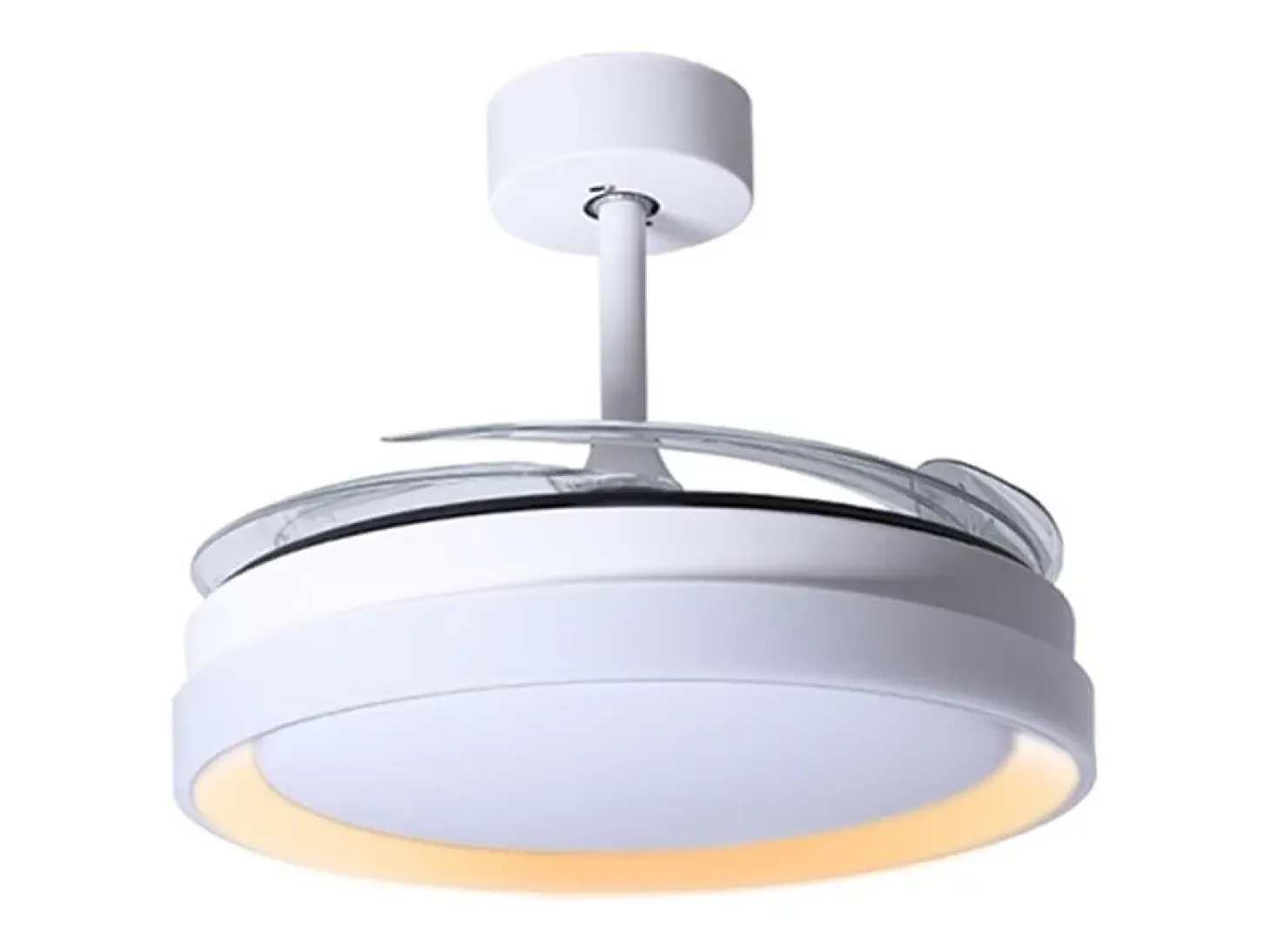 Ventilador de techo Kigali Mini Bel Air 48W 4 aspas retráctiles blanco/oro Ø91 cm