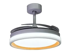 Ventilador de techo Kigali Bel Air 72W aspas retráctiles mando a distancia blanco/oro Ø108 cm