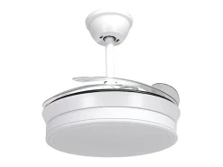 Ventilador de techo New Asgard Mini Bel Air 48W 4 aspas retráctiles blanco Ø91 cm