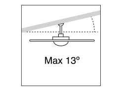 Ventilador de techo NICK estilo moderno y versátil- acero- blanco- 4 aspas- mando a distancia- E27 Máx. 2x 6W- IP20