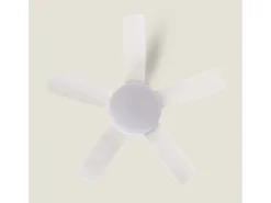 Ventilador de Techo Silencioso Patroclo Blanco 106cm Motor DC Blanco CCT Con Luz Mando a Distancia Wifi: False