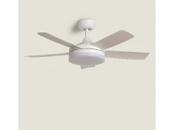Ventilador de Techo Silencioso Patroclo Blanco 106cm Motor DC Blanco CCT Con Luz Mando a Distancia Wifi: False