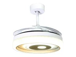 Ventilador de techo Trio Bel Air 72W aspas retráctiles mando a distancia blanco Ø108 cm