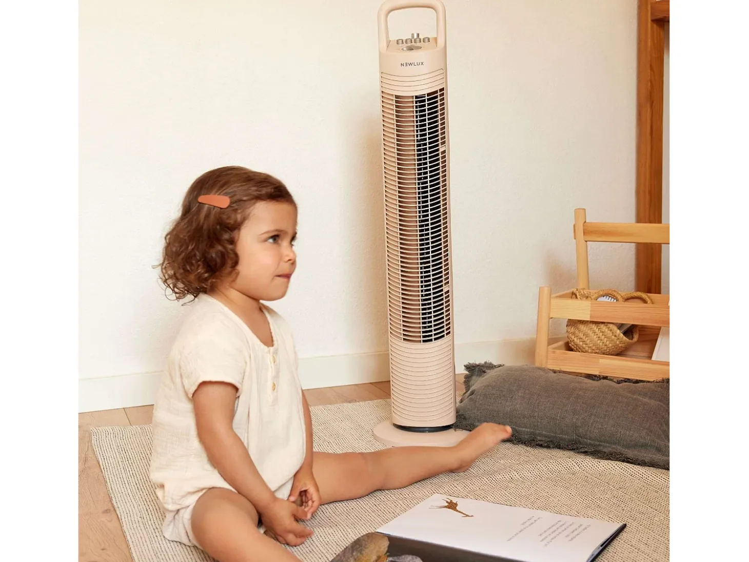 Ventilador de Torre W80 Rosa - Newlux