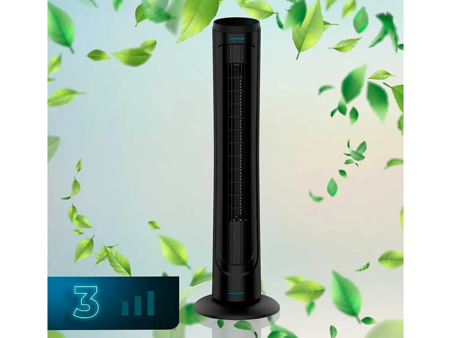 Ventilador de torre Cecotec EnergySilence 9090 Skyline 45W mando a distancia negro