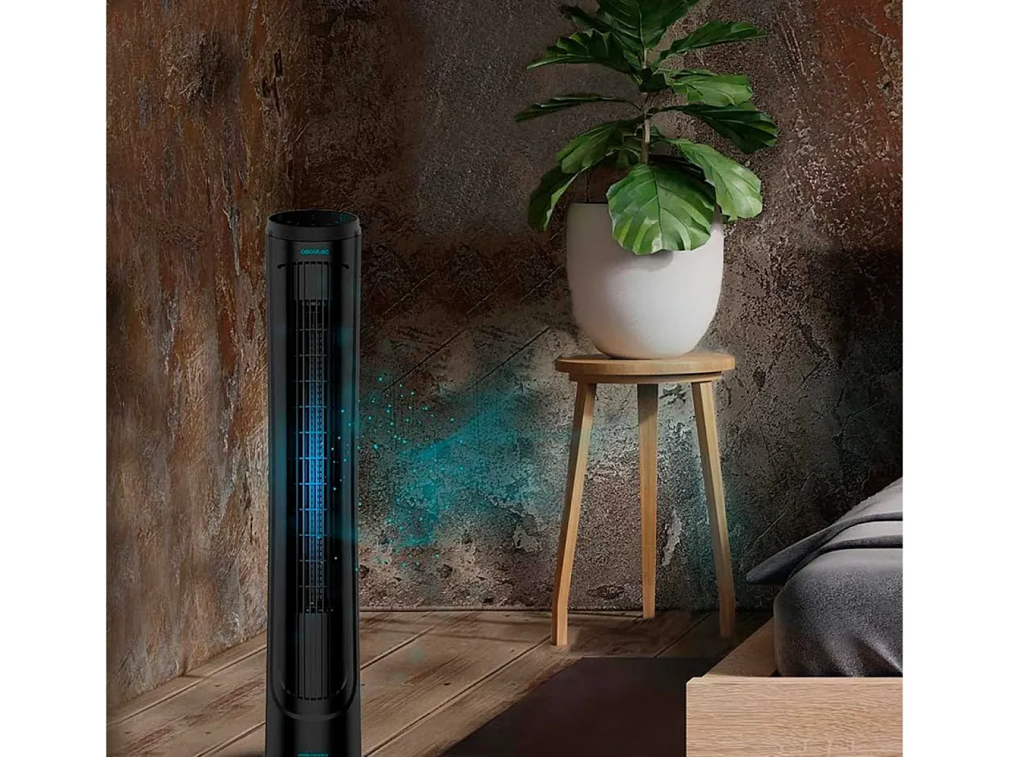 Ventilador de torre Cecotec EnergySilence 9090 Skyline 45W mando a distancia negro