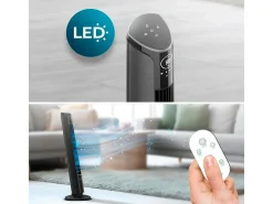 Ventilador de torre Cecotec EnergySilence 9250 Skyline Smart Tilt 45W inclinación ajustable negro 106 cm