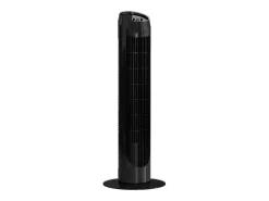 Ventilador de torre Homcom 45W 3 velocidades oscilante negro 75 cm