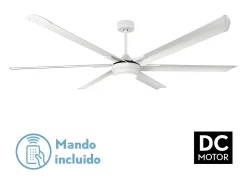 Ventilador Extragrande Dc Marea Blanco Led 3 Temperaturas
