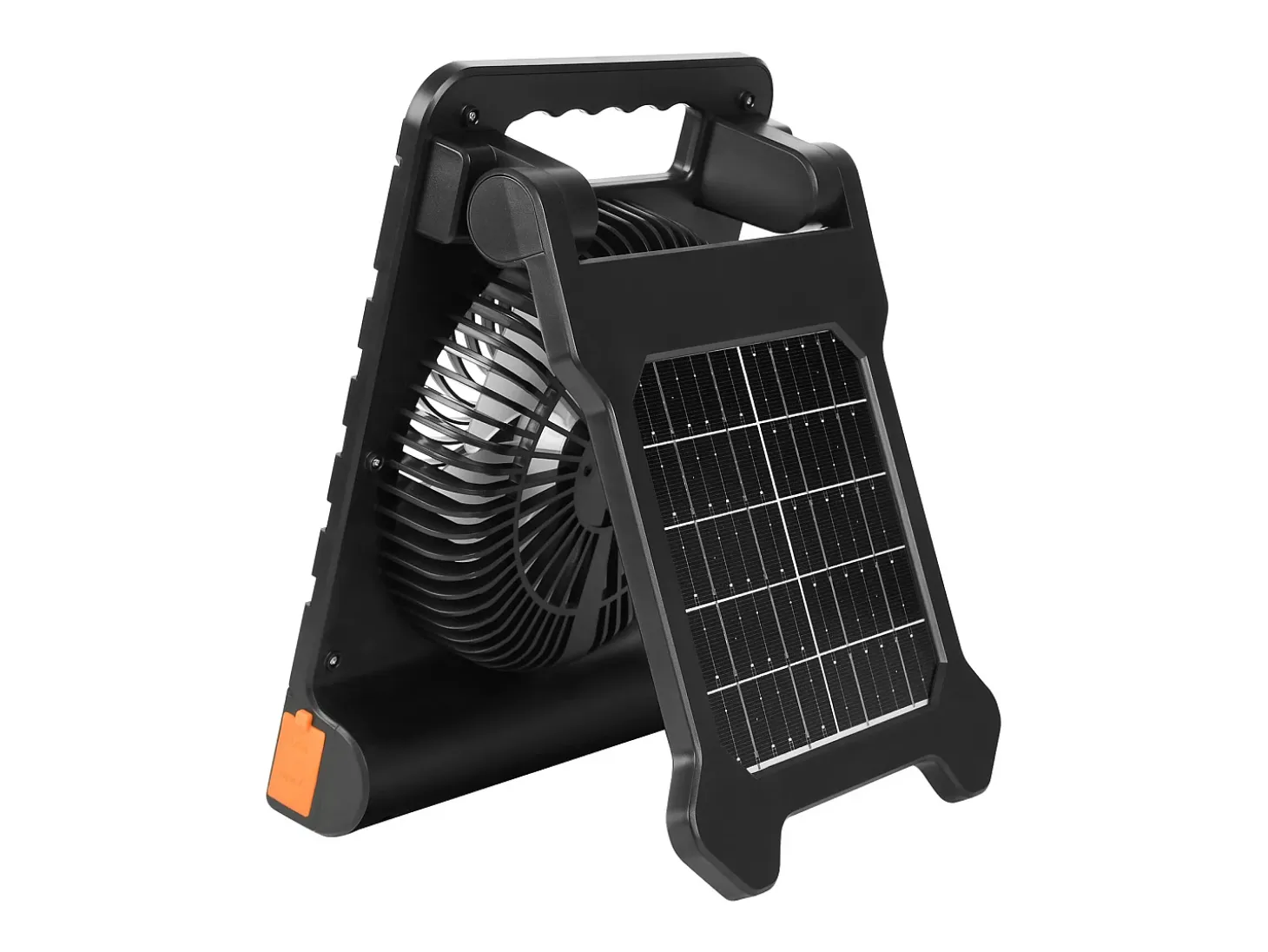 Ventilador Solar SucceBuy Portátil Recargable 10000 mAh con Iluminación LED, Panel Solar Plegable 4 W, 4 Velocidades, Temporizador, Alimentación USB