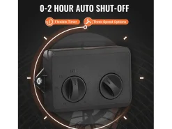 Ventilador SucceBuy de Tambor Industrial de 61 cm con Temporizador Conveniente y 3 Velocidades Ajustables - Perfecto para Grandes Espacios como Almacenes y Garajes
