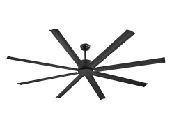 Ventilador SucceBuy Ventilador de Techo 213 CM sin Luz, Telecommando 6 Velocidades, 8 Pales en Aluminio, Ventilador Exterior Empotrado Moderno