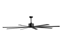 Ventilador SucceBuy Ventilador de Techo 213 CM sin Luz, Telecommando 6 Velocidades, 8 Pales en Aluminio, Ventilador Exterior Empotrado Moderno