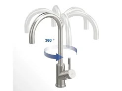 VILLEROY ET BOCH Grifo de cocina Umbrella antracita