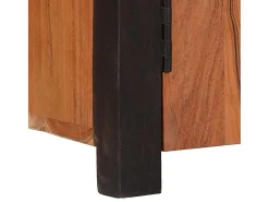 Vitrina 2 piezas Marrón 110 x 30 x 75 cm Madera maciza de Acacia