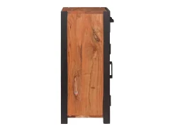 Vitrina 2 piezas Marrón 110 x 30 x 75 cm Madera maciza de Acacia
