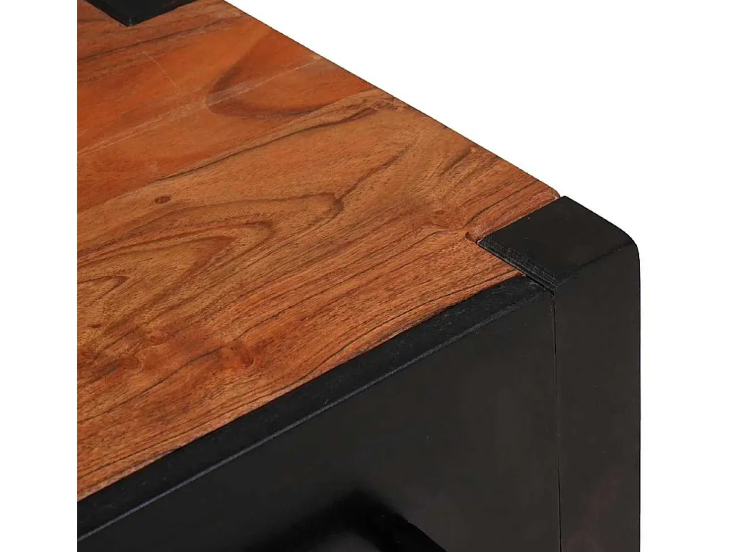 Vitrina 2 piezas Marrón 110 x 30 x 75 cm Madera maciza de Acacia