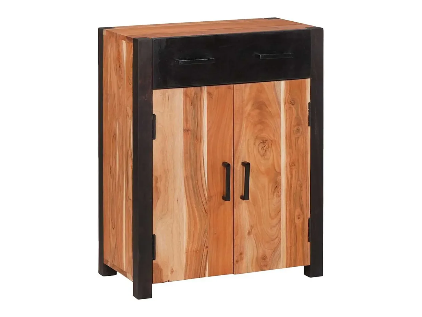 Vitrina 3 piezas Marrón 165 x 30 x 75 cm Madera maciza de Acacia