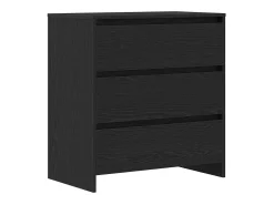 Vitrina 2 piezas Negro 70 x 41 x 75 cm Madera contrachapada