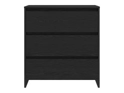 Vitrina 2 piezas Negro 70 x 41 x 75 cm Madera contrachapada