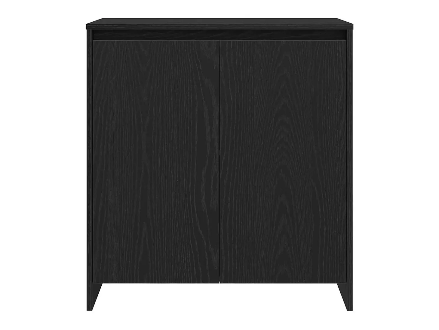 Vitrina 2 piezas Negro 70 x 41 x 75 cm Madera contrachapada