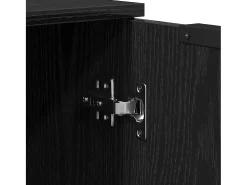 Vitrina 2 piezas Negro 70 x 41 x 75 cm Madera contrachapada