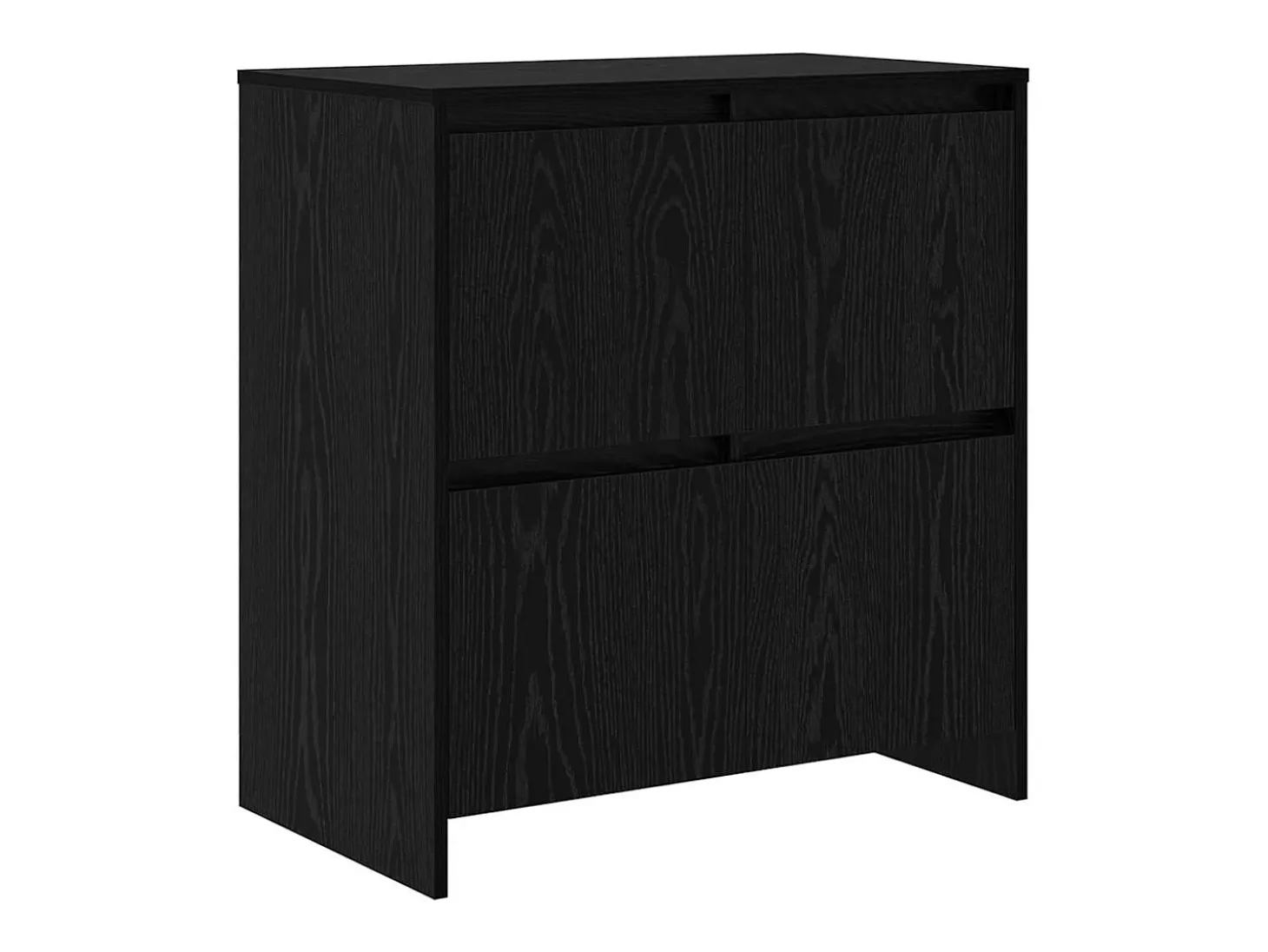 Vitrina 3 piezas Roble negro 70 x 41 x 75 cm Madera contrachapada