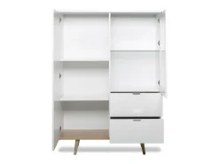 Vitrina 2 puertas y 2 cajones - Al. 140 cm - Copenhague