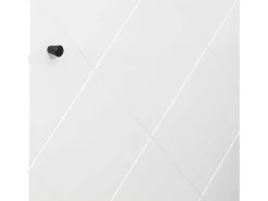 Vitrina Alta | 2 Puertas | Laminado Sintético Color Roble | Frentes en DM Lacado Blanco Mate | Medidas: 170,2 cm Alto x 40 cm Fondo x 68,4 cm Ancho