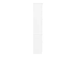 Vitrina ALTA de cristal blanco 77x35x186,5 cm madera maciza de pino