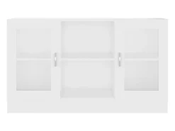 Vitrina blanca 120x30,5x70 cm Madera contrachapada